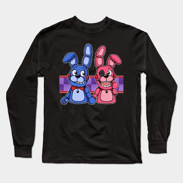 Sisters! - Five Nights at Freddy's: Sister Location Long Sleeve T-Shirt by DragonfyreArts